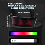 Smart Helmet LED Display Light – Motorcycle Safety System - Image 2