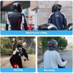 Smart Helmet LED Display Light – Motorcycle Safety System - Image 3