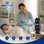 Dual Fan Portable USB Rechargeable Fan with 3-Speed Settings & 360° Adjustable Design - Image 2